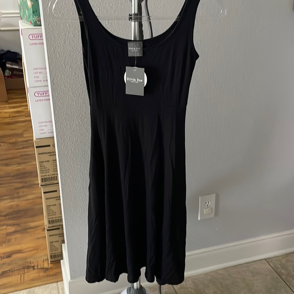 Olivia Rae Black A-line Dress